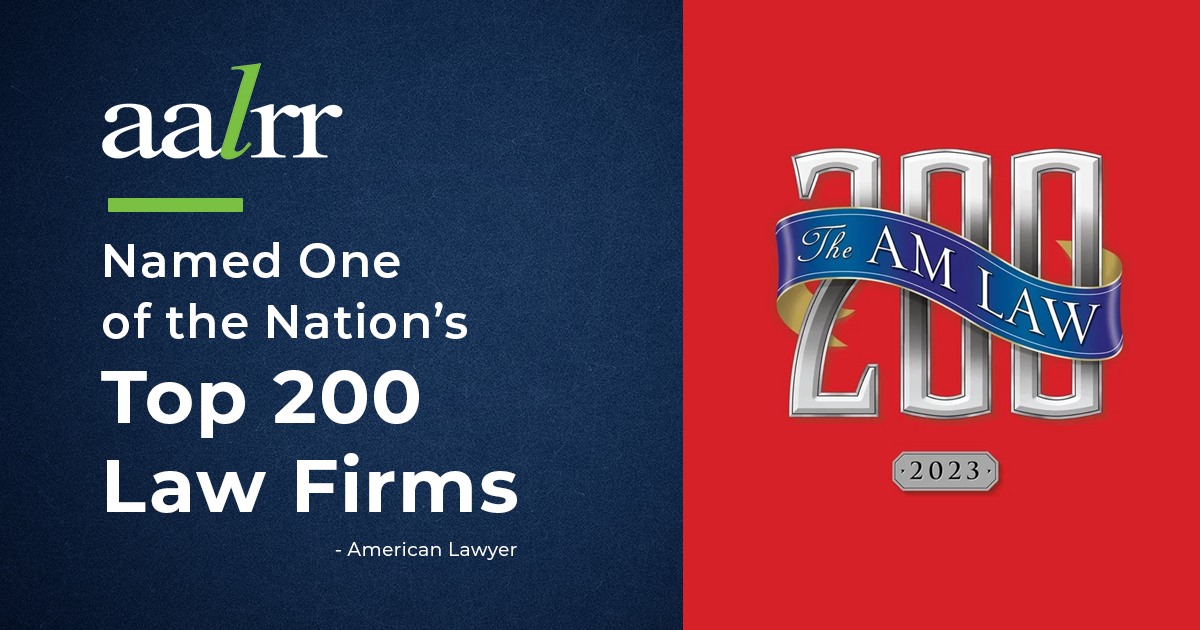 AALRR Named One of the Nation's Top 200 Law Firms: Atkinson